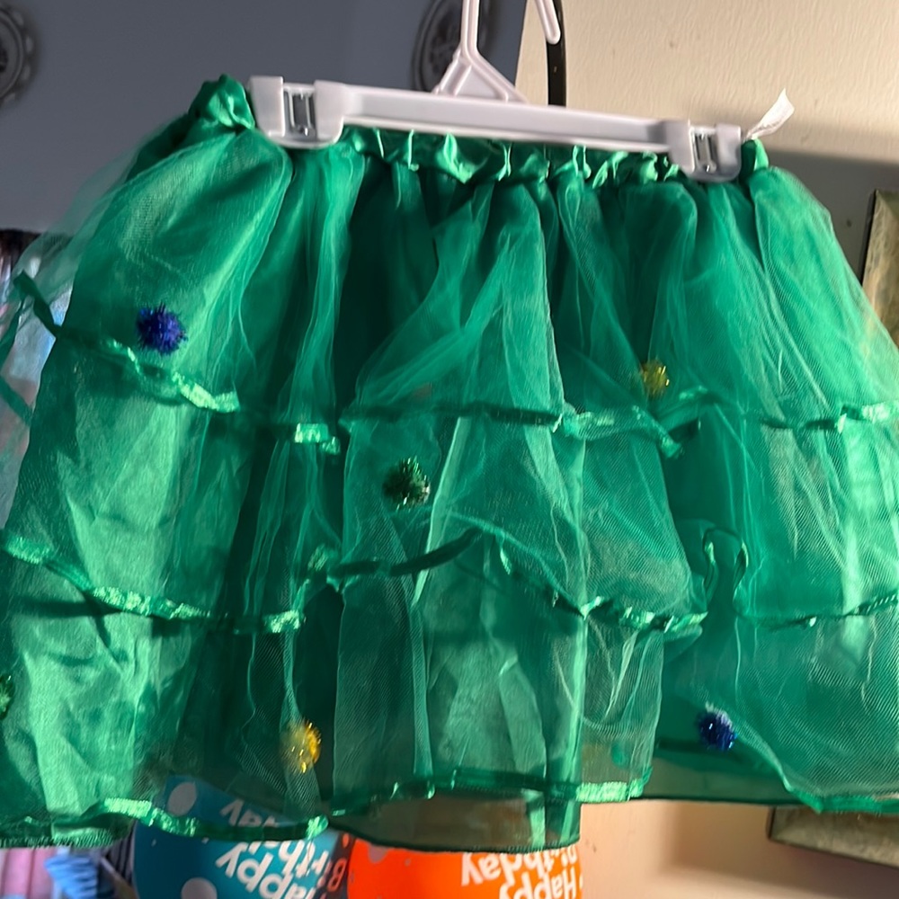 Kids Christmas tree tutu